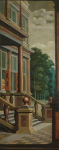 Yedi Parçalı Dekoratif Bir Dizi: Dış Mekan Merdiveni by Dirck van Delen