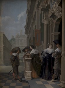 Saray dışında konuşma by Dirck van Delen