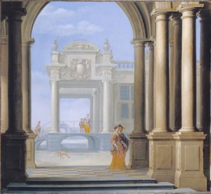 Bir Saraya Giriş by Dirck van Delen