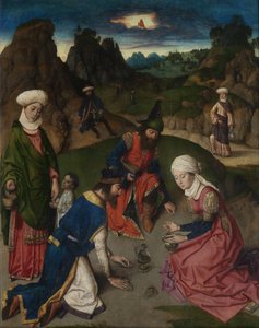 Son Akşam Yemeği sunağı: Sağ kanat Manna'nın Buluşması, 1464-1468 by Dirk Bouts