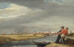 Zwolle Manzarasıyla Ağı Çekmek by Dirk Hardenstein