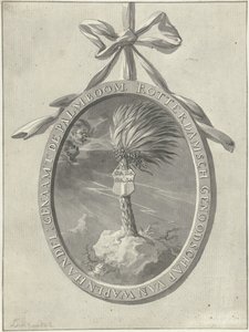 Rotterdam egzersiz topluluğunun amblemi De Palmboom, 1785.