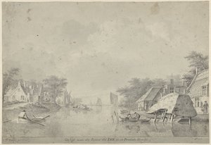 Utrecht'te Lek Nehri'nin görünümü by Dirk Verrijk
