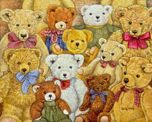Ted-Patch, 1995 (panelde akrilik) by Ditz