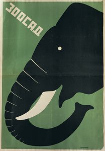 Leningrad Hayvanat Bahçesi afişi, 1928
