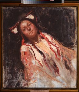 Bir Köylü Kadın - Tablo Dmitri Anfimovich Shcherbinovsky (1867-1926), tuval üzerine yağlı boya - Rus sanatı by Dmitri Anfimovich Shcherbinovsky
