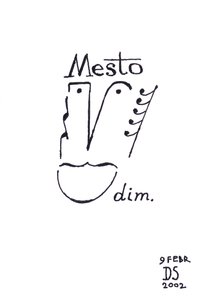 Mesto - müzik notaları kullanılarak çizilmiş bir yüz karikatürü by Dmitri Smirnov