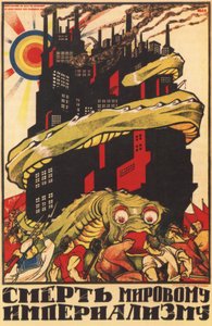 Dünya emperyalizminin ölümü için Poster, 1920