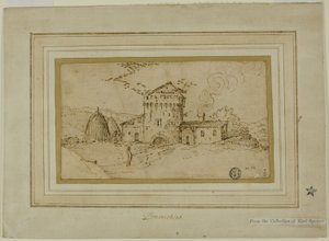 Kule ve Samanlıklarla Çiftlik by Domenichino
