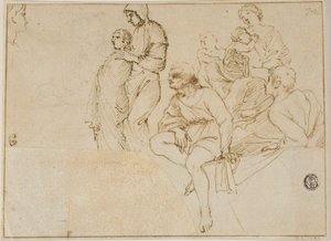 Korkuluk Üzerindeki Figürler by Domenichino