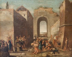 Ben Maccaronari (tuval üzerine yağlıboya) by Domenico (1612 75) Gargiulo