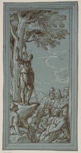 Vaftizci Yahya çölde vaaz ediyor by Domenico Campagnola