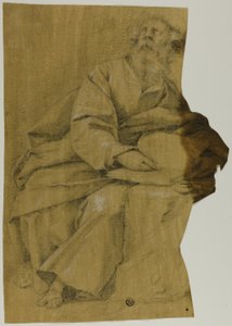 Masa başında Evangelist Yazma by Domenico Fiasella