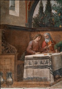 Son Akşam Yemeği. Detay. (Fresk by Domenico Ghirlandaio