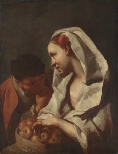 Meyve satan kız by Domenico Maggiotto (attributed to)