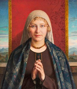 Angelus Duası (tuval üzerine yağlı boya) by Domenico Maria Durante