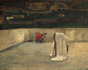 Teras, Domenico Morelli, tuval üzerine yağlı boya by Domenico Morelli