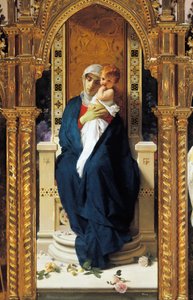 Domenico Morelli (1823-1901), Detay, Aziz Augustine Şapeli, Corigliano Calabro Kalesi, Calabria, İtalya
