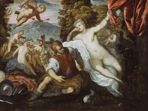 Bir Manzarada Aşk Tanrısı ve Üç Güzeller ile Venüs ve Mars, 159095