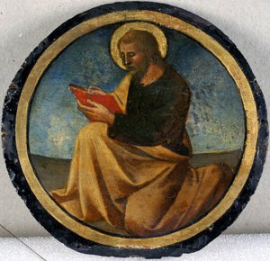 Bir Evangelist, c.1460 (kavak ağacı üzerinde tempera) by Domenico di Francesco dAntonio Domenico di Francesco dAntonio
