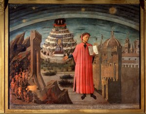 Dante Alighieri ve komedisi. Ana ilahi komedide kiracı Dante