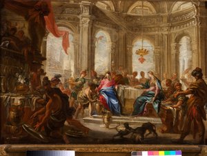 Cana'nın Düğünü by Domenico the Elder Piola