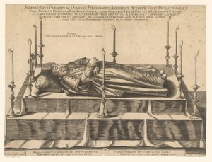 Doodsportret van Ferdinand II van Tirol Avusturya