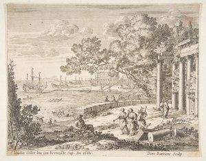 Merkür ile Manzara, 1668. by Dominique Barriere