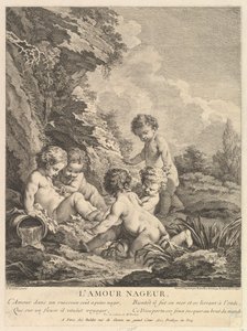 Çocuk Yüzme, ca. 1741 by Dominique Sornique