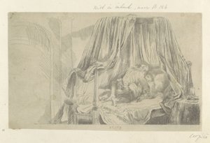 Ledikant Seksen beş orijinal baskının toplanması (seri başlığı) by Dominique Vivant Denon (baron) (attributed to)