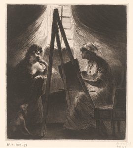 Bir kadını canlandıran Elisabeth Vigée-Le Brun