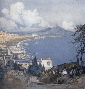 Napoli ve Körfezi (renkli taş)