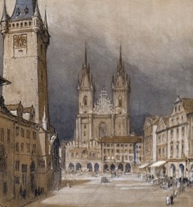 Prag ve Belediye Binası (renkli taş)
