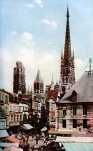 Rouen Katedrali, Normandiya, Fransa, 1930