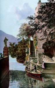 Villa del Balbianello, Lenno, Como Gölü, İtalya, c1930