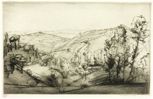 San Gimignano Tarlaları by Donald Shaw MacLaughlan