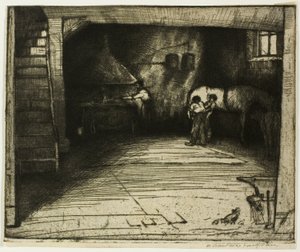 Beyaz At ile Forge by Donald Shaw MacLaughlan