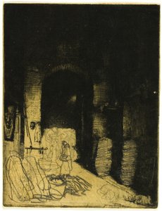 Kömür dükkanının iç kısmı, Floransa by Donald Shaw MacLaughlan