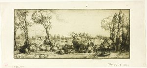 Manzara, Poigny by Donald Shaw MacLaughlan