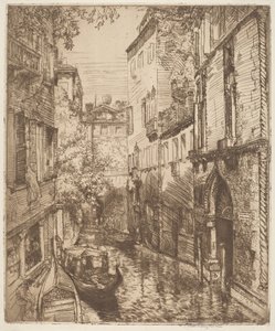Rio delle Verona, Venedik by Donald Shaw MacLaughlan