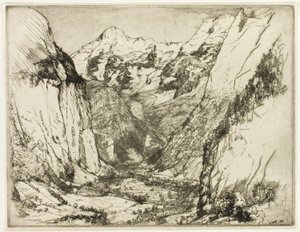 Lauterbrunnen by Donald Shaw MacLaughlan