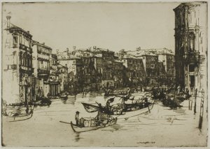 Pazar, Venedik by Donald Shaw MacLaughlan