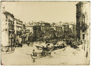 Pazar, Venedik by Donald Shaw MacLaughlan
