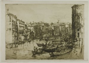 Pazar, Venedik by Donald Shaw MacLaughlan