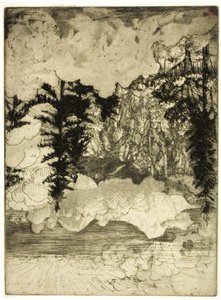 The Two Pines, İsviçre by Donald Shaw MacLaughlan