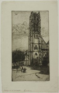 Tur St Laurent, Rouen by Donald Shaw MacLaughlan