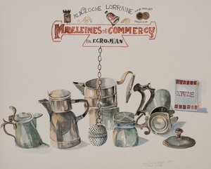 Kahve veya Çay, 2012 (kağıt üzerine suluboya) by Donatella Merlo
