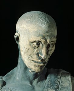 Donatello tarafından Habakkuk (yaklaşık 1386-1466), mermer heykel, detay by Donatello