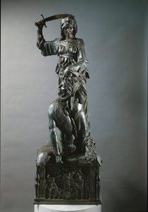 Judith ve Holofernes. bronz heykel