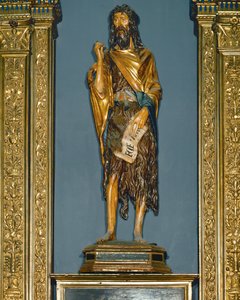 Aziz John Baptist. Boyalı (boyalı ahşap) by Donatello